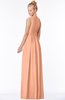 ColsBM Carolyn Salmon Classic V-neck Sleeveless Zip up Ruching Bridesmaid Dresses