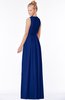 ColsBM Carolyn Sodalite Blue Classic V-neck Sleeveless Zip up Ruching Bridesmaid Dresses
