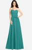ColsBM Audrina Emerald Green Gorgeous A-line Sweetheart Sleeveless Zip up Flower Plus Size Bridesmaid Dresses