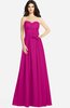 ColsBM Audrina Hot Pink Gorgeous A-line Sweetheart Sleeveless Zip up Flower Plus Size Bridesmaid Dresses
