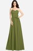 ColsBM Audrina Olive Green Gorgeous A-line Sweetheart Sleeveless Zip up Flower Plus Size Bridesmaid Dresses