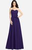 ColsBM Audrina Royal Purple Gorgeous A-line Sweetheart Sleeveless Zip up Flower Plus Size Bridesmaid Dresses