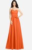 ColsBM Audrina Tangerine Gorgeous A-line Sweetheart Sleeveless Zip up Flower Plus Size Bridesmaid Dresses