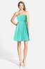 ColsBM Holland Blue Turquoise Casual Sweetheart Sleeveless Zip up Knee Length Bridesmaid Dresses