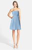 ColsBM Holland Dusty Blue Casual Sweetheart Sleeveless Zip up Knee Length Bridesmaid Dresses
