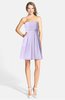 ColsBM Holland Pastel Lilac Casual Sweetheart Sleeveless Zip up Knee Length Bridesmaid Dresses