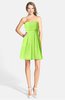 ColsBM Holland Sharp Green Casual Sweetheart Sleeveless Zip up Knee Length Bridesmaid Dresses