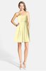 ColsBM Holland Soft Yellow Casual Sweetheart Sleeveless Zip up Knee Length Bridesmaid Dresses