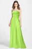 ColsBM Aliana Bright Green Simple Sweetheart Sleeveless Zip up Chiffon Bridesmaid Dresses