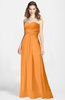 ColsBM Aliana Orange Simple Sweetheart Sleeveless Zip up Chiffon Bridesmaid Dresses