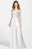 ColsBM Aliana White Simple Sweetheart Sleeveless Zip up Chiffon Bridesmaid Dresses