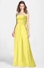 ColsBM Aliana Yellow Iris Simple Sweetheart Sleeveless Zip up Chiffon Bridesmaid Dresses