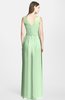 ColsBM Samara Light Green  Trumpet Sleeveless Zip up Chiffon Floor Length Bridesmaid Dresses