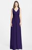 ColsBM Samara Royal Purple  Trumpet Sleeveless Zip up Chiffon Floor Length Bridesmaid Dresses