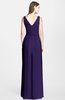 ColsBM Samara Royal Purple  Trumpet Sleeveless Zip up Chiffon Floor Length Bridesmaid Dresses