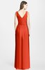 ColsBM Samara Tangerine Tango  Trumpet Sleeveless Zip up Chiffon Floor Length Bridesmaid Dresses