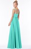 ColsBM Shelby Blue Turquoise Glamorous Empire Sleeveless Chiffon Ruching Bridesmaid Dresses