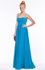 ColsBM Shelby Cornflower Blue Glamorous Empire Sleeveless Chiffon Ruching Bridesmaid Dresses