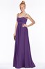 ColsBM Shelby Dark Purple Glamorous Empire Sleeveless Chiffon Ruching Bridesmaid Dresses