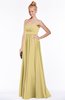 ColsBM Shelby Gold Glamorous Empire Sleeveless Chiffon Ruching Bridesmaid Dresses
