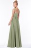 ColsBM Shelby Moss Green Glamorous Empire Sleeveless Chiffon Ruching Bridesmaid Dresses
