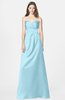 ColsBM Briley Aqua Modest Fit-n-Flare Sweetheart Sleeveless Chiffon Floor Length Bridesmaid Dresses