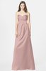 ColsBM Briley Blush Pink Modest Fit-n-Flare Sweetheart Sleeveless Chiffon Floor Length Bridesmaid Dresses