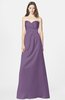 ColsBM Briley Chinese Violet Modest Fit-n-Flare Sweetheart Sleeveless Chiffon Floor Length Bridesmaid Dresses
