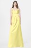 ColsBM Briley Pastel Yellow Modest Fit-n-Flare Sweetheart Sleeveless Chiffon Floor Length Bridesmaid Dresses