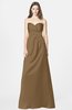 ColsBM Briley Truffle Modest Fit-n-Flare Sweetheart Sleeveless Chiffon Floor Length Bridesmaid Dresses