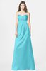 ColsBM Briley Turquoise Modest Fit-n-Flare Sweetheart Sleeveless Chiffon Floor Length Bridesmaid Dresses