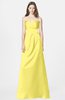 ColsBM Briley Yellow Iris Modest Fit-n-Flare Sweetheart Sleeveless Chiffon Floor Length Bridesmaid Dresses