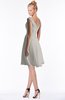 ColsBM Chloe Ashes Of Roses Classic Fit-n-Flare Zip up Chiffon Knee Length Ruching Bridesmaid Dresses