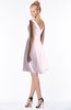 ColsBM Chloe Blush Classic Fit-n-Flare Zip up Chiffon Knee Length Ruching Bridesmaid Dresses