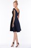 ColsBM Chloe Dark Sapphire Classic Fit-n-Flare Zip up Chiffon Knee Length Ruching Bridesmaid Dresses