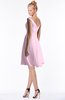 ColsBM Chloe Fairy Tale Classic Fit-n-Flare Zip up Chiffon Knee Length Ruching Bridesmaid Dresses