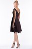 ColsBM Chloe Italian Plum Classic Fit-n-Flare Zip up Chiffon Knee Length Ruching Bridesmaid Dresses
