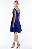 ColsBM Chloe Nautical Blue Classic Fit-n-Flare Zip up Chiffon Knee Length Ruching Bridesmaid Dresses