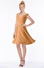 ColsBM Chloe Pheasant Classic Fit-n-Flare Zip up Chiffon Knee Length Ruching Bridesmaid Dresses