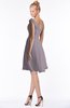 ColsBM Chloe Sea Fog Classic Fit-n-Flare Zip up Chiffon Knee Length Ruching Bridesmaid Dresses