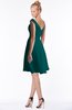 ColsBM Chloe Shaded Spruce Classic Fit-n-Flare Zip up Chiffon Knee Length Ruching Bridesmaid Dresses