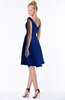 ColsBM Chloe Sodalite Blue Classic Fit-n-Flare Zip up Chiffon Knee Length Ruching Bridesmaid Dresses