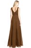 ColsBM Ashlyn Brown Luxury A-line V-neck Zip up Floor Length Bridesmaid Dresses