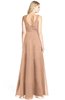ColsBM Ashlyn Burnt Orange Luxury A-line V-neck Zip up Floor Length Bridesmaid Dresses