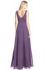 ColsBM Ashlyn Eggplant Luxury A-line V-neck Zip up Floor Length Bridesmaid Dresses