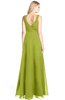 ColsBM Ashlyn Green Oasis Luxury A-line V-neck Zip up Floor Length Bridesmaid Dresses