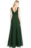 ColsBM Ashlyn Hunter Green Luxury A-line V-neck Zip up Floor Length Bridesmaid Dresses