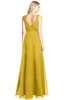 ColsBM Ashlyn Lemon Curry Luxury A-line V-neck Zip up Floor Length Bridesmaid Dresses