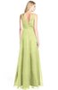 ColsBM Ashlyn Lime Green Luxury A-line V-neck Zip up Floor Length Bridesmaid Dresses