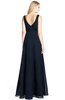 ColsBM Ashlyn Navy Blue Luxury A-line V-neck Zip up Floor Length Bridesmaid Dresses